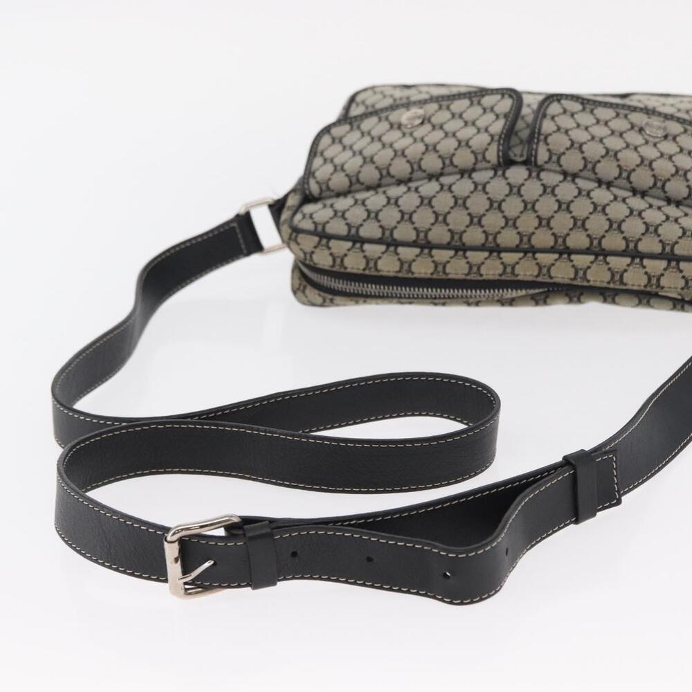 CELINE Macadam Canvas Shoulder Bag Gray Silver Auth ep11913 - Picture 7 of 16